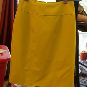Chartreuse Pencil Skirt