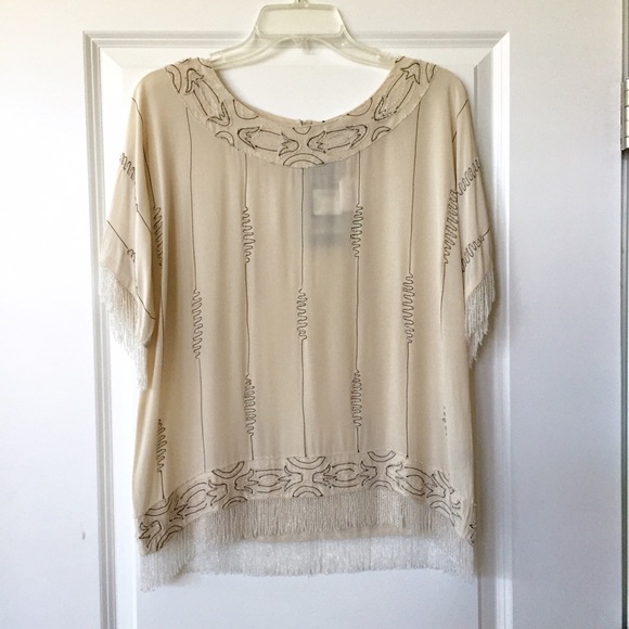 Club Monaco Tops - Club Monaco silk embellished top