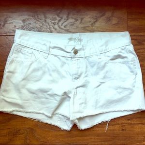 Old Navy White Cutoff shorts