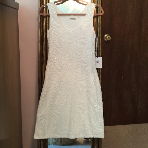 Calvin Klein white dress
