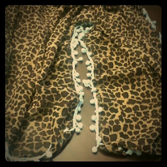 Chiffon leopard print Scarf