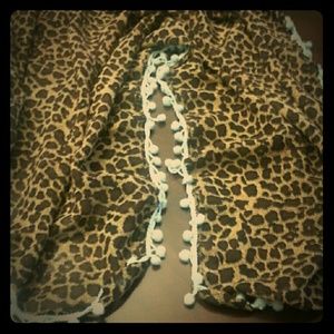 Chiffon leopard print Scarf