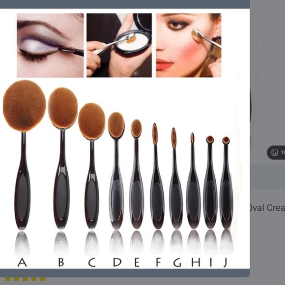 10 Paddle makeup brushes new👍 never used