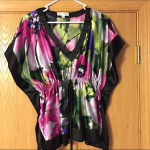 Forever 21/Faith 21 Kimono Floral Print Blouse