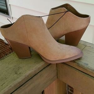 Suede heel booties from Target