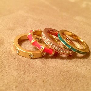 J. Crew set of 4 stackable rings size 5.5