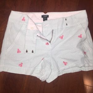 J. Crew seersucker shorts