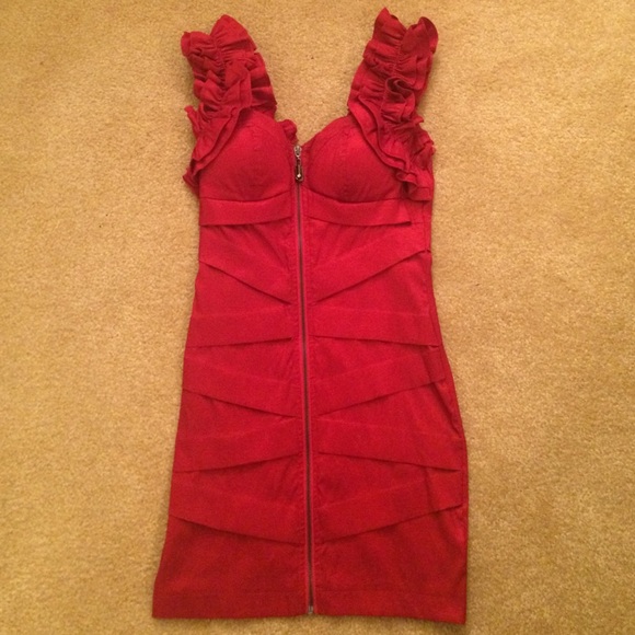 Red dress perfect for a school dance
