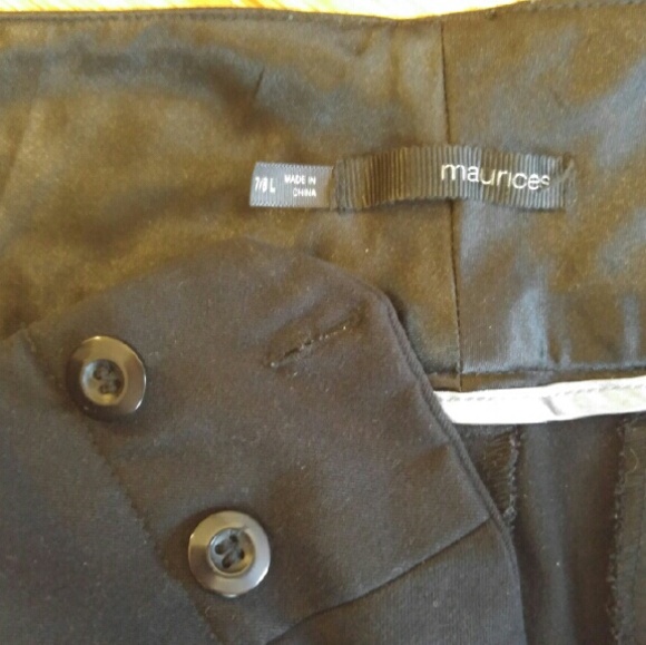 Maurices Polished black trouser pant - Picture 2 of 4