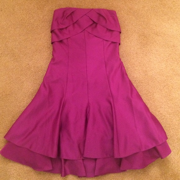 Float but fitted magenta dress!