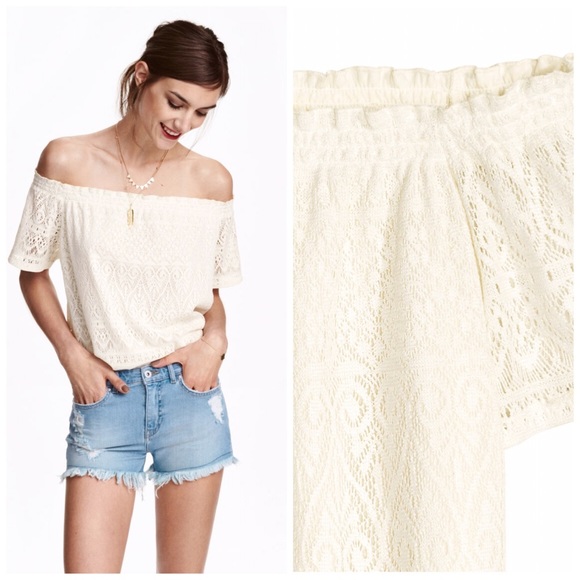 H&M Tops - Off the Shoulder Top