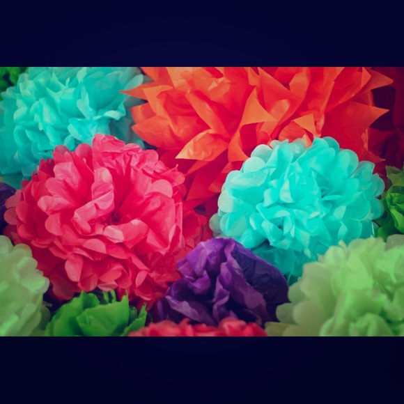 Tissue paper party decor
