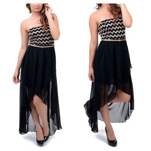 Windsor Strapless High-Low Dress