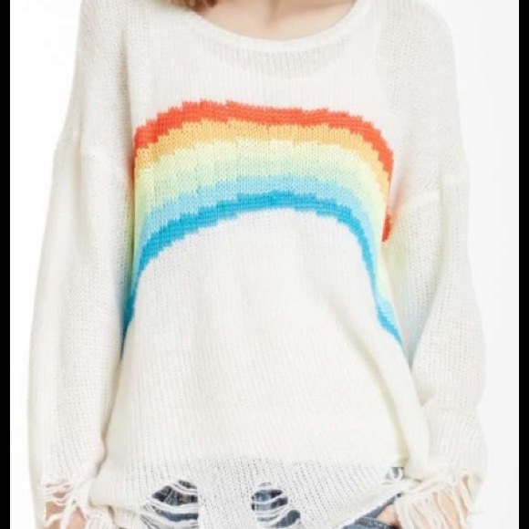 WILDFOX Lennon Sweater - Rainbow XS