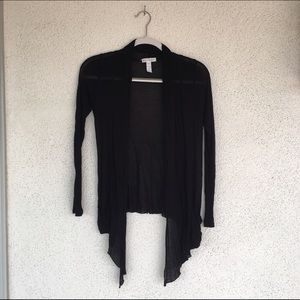 Sheer black cardigan