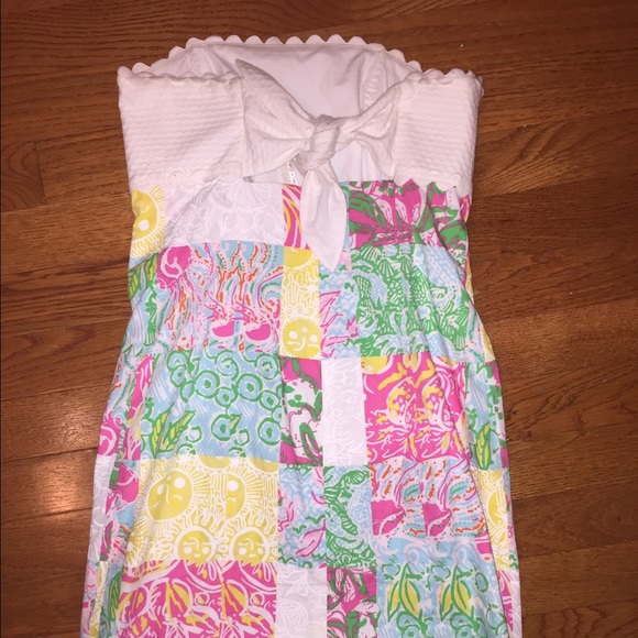 Lilly Pulitzer Patchwork Dress 00 Easter Dress - image 2