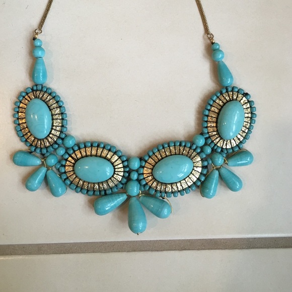 Turquoise statement necklace - Picture 2 of 2