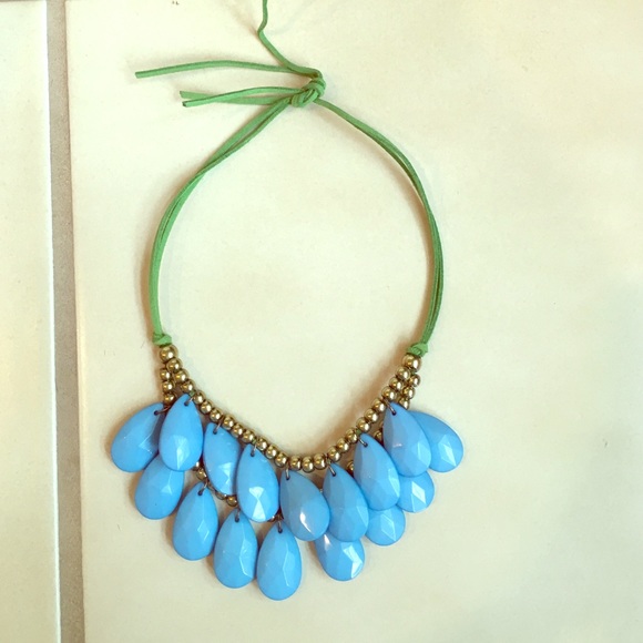 Blue/green statement necklace