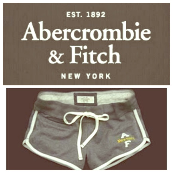 Abercrombie & Fitch Gray Gym Shorts SZ L