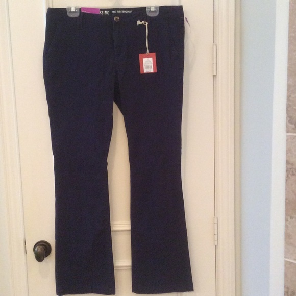 mossimo mid rise bootcut black pants