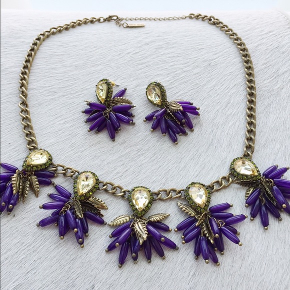 Limited Edition Bougainvillea Necklace + Earrings