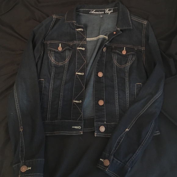 American Eagle Dark Denim Jean Jacket