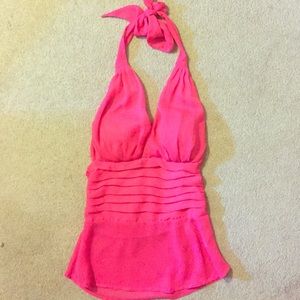 Hot Pink Guess halter top