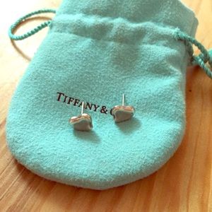 Tiffany's silver Elsa Peretti Full Heart earrings