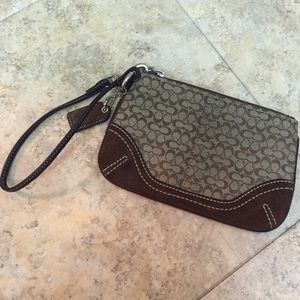 Brown Coach Wristlet!