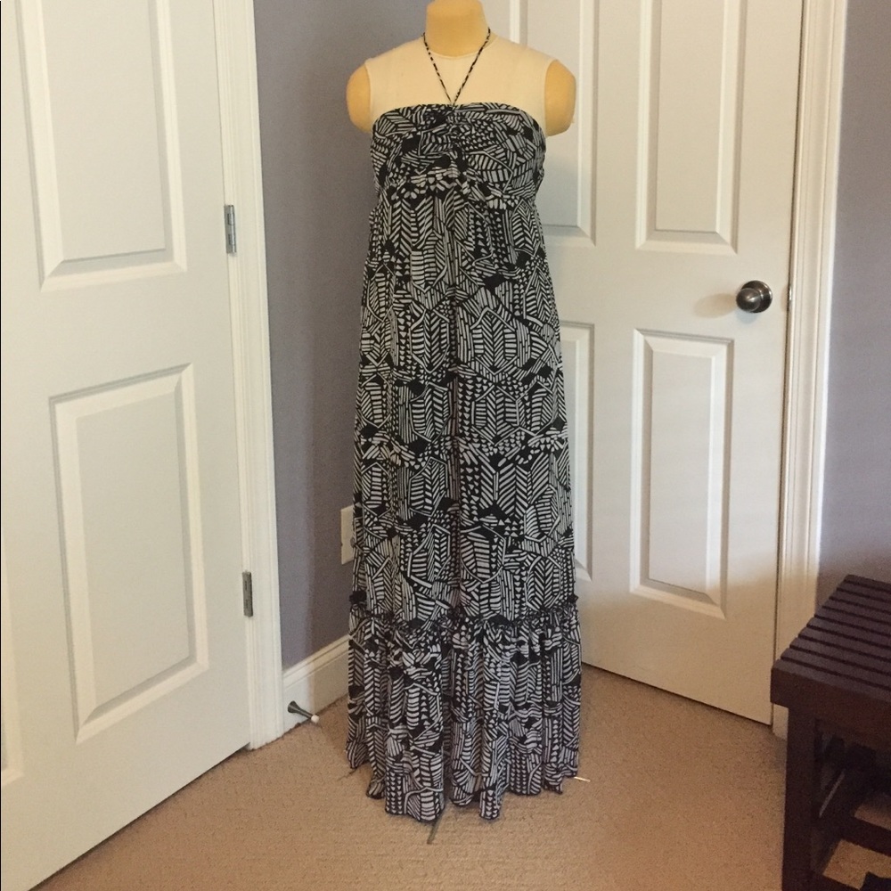 Black and White Maxi Dress
