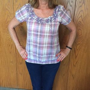 Ruff Hewn Plaid Top