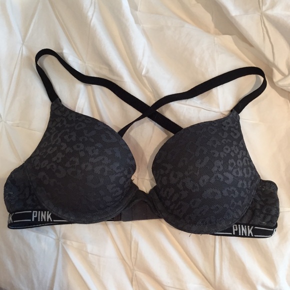 🌈VS PINK lace cheetah print bra