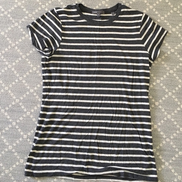 Grey Striped VINCE tshirt