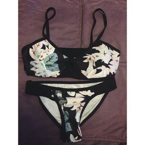 Floral two-piece bikini