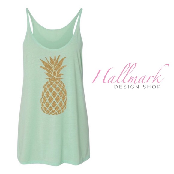 Pineapple Slouchy Fitness Tank 🍍 - Picture 3 of 3