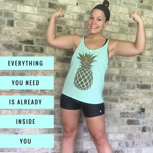 Salt Lake Clothing Tops - Pineapple Slouchy Fitness Tank 🍍