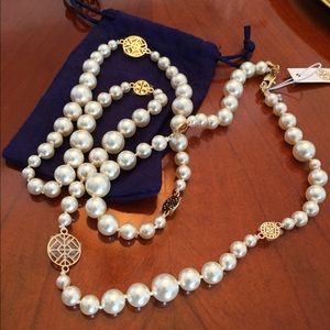 Tory Burch Jewelry - 🌟SOLD🌟Tory Burch Crystal Pearl Necklace Tory Burch Jewelry - 🌟SOLD🌟Tory Burch Crystal Pearl Necklace