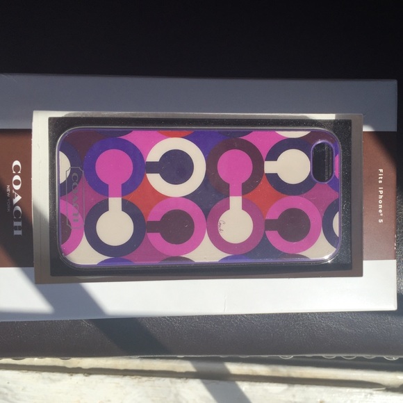 iPhone 5 Coach cell phone cover.