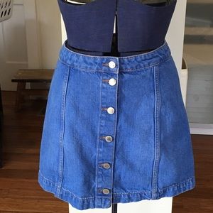 Topshop Moto Denim Skirt size 28