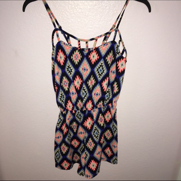 patterned romper