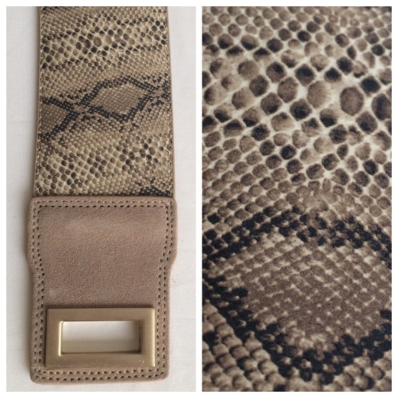 Faux snake pattern adjustable belt - Picture 1 of 4