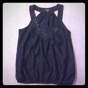 Black Lace Bebe Top
