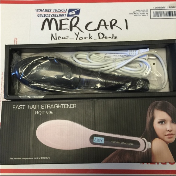 Fast Straightener Hair Brush New. Pink - Picture 3 of 4