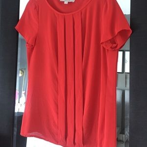 Loft Red work top Blouse
