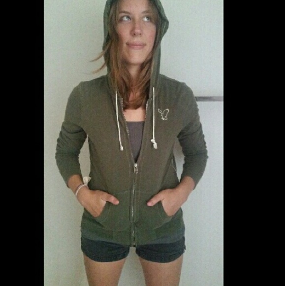 Olive Green American Eagle Jacket
