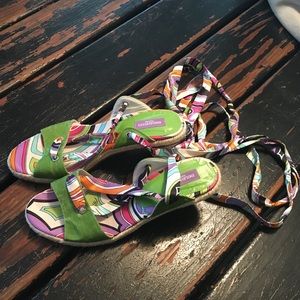Emilio Pucci Lace Up Sandals size 39