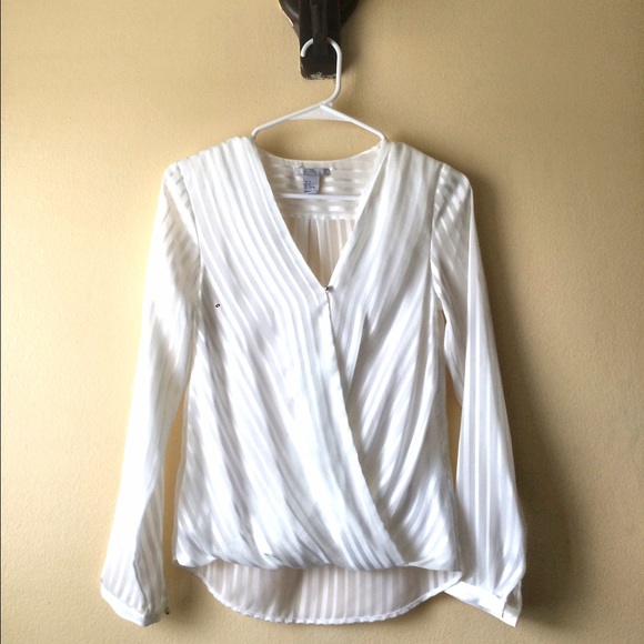 NWOT White Sheer Blouse