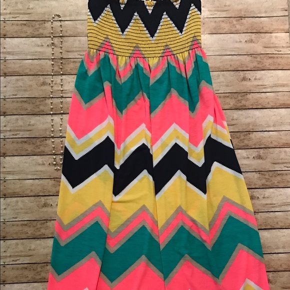 " Last One" Boutique Multi Colored Maxi Dress - Picture 2 of 3