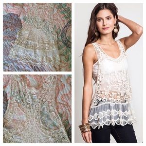 Lace Crochet Tank Top