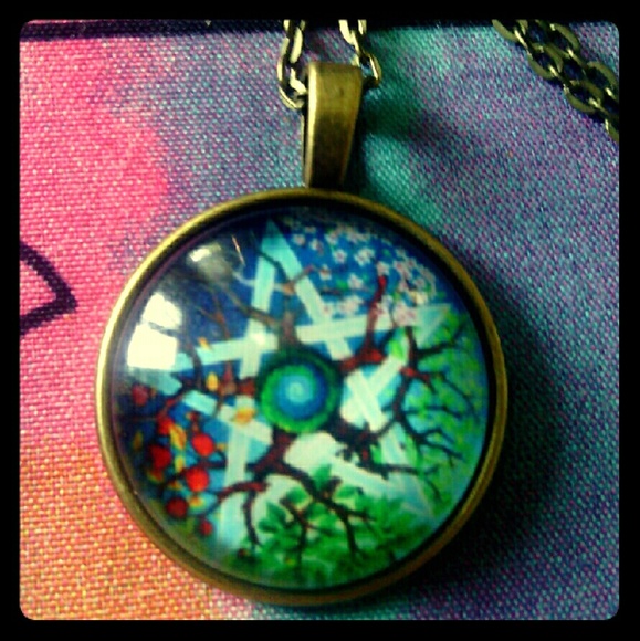 Pentagram Tree Necklace